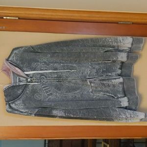 Third Day Miracles Chirstian Rock Band Gray Embroidered Logo Hoodie Size Large